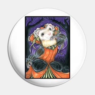 Ferret Halloween Princess - Ferret Pin