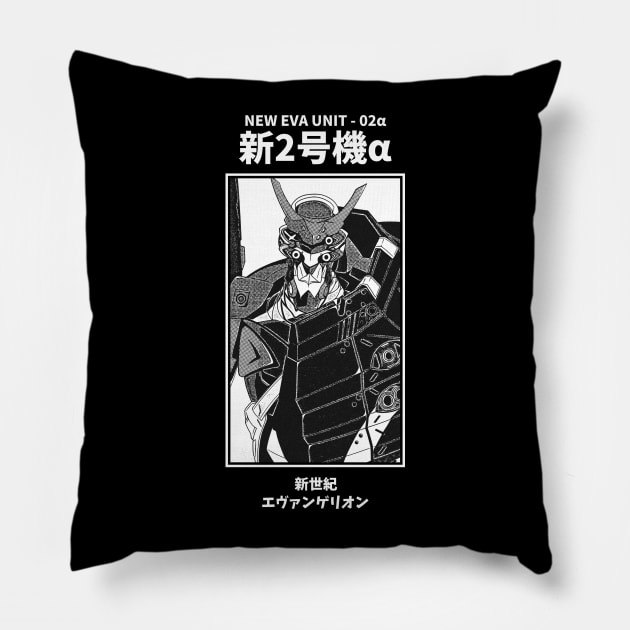 NewEva Unit 02 Neon Genesis Evangelion Pillow by KMSbyZet