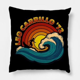 Leo Carrillo California 1972 Beaches Pacific Ocean Pillow