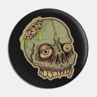 Zombie head Pin