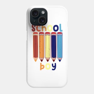 Funny School boy school start T shirt Phone Case