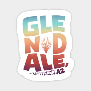 Glendale Rainbow Type Magnet