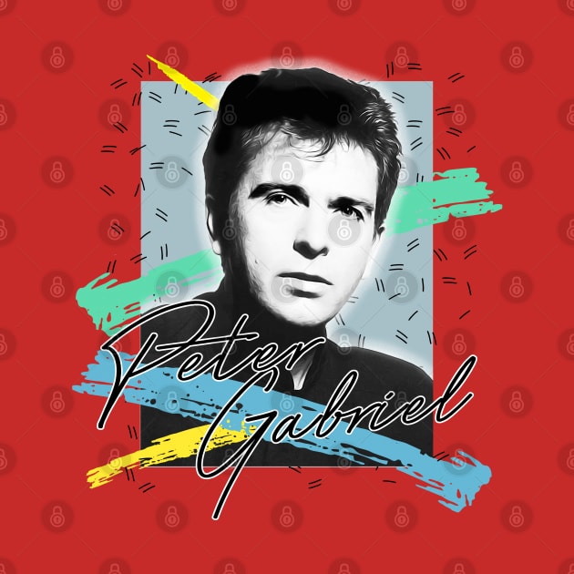 Peter Gabriel / 1980s Aesthetic Fan Art Design by DankFutura