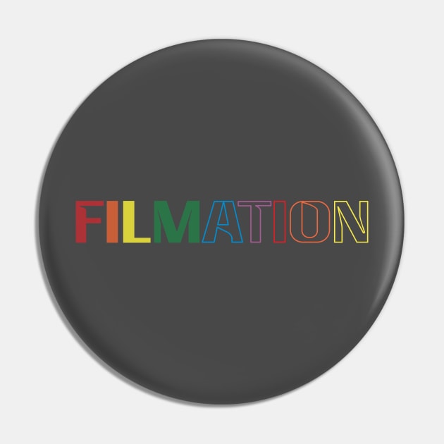 Filmation COLOR 80'S Logo Pin by MikesDeadFormats