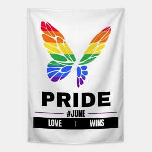 Pride Colorful Butterfly Tapestry