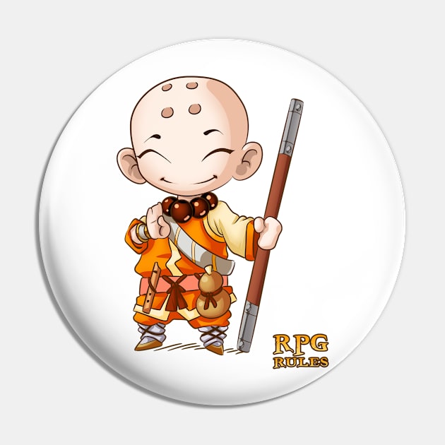 RPG Rules. Monk Pin by MauroPeroni