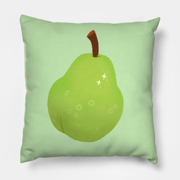 Pear Fruit Pillow by lulubee