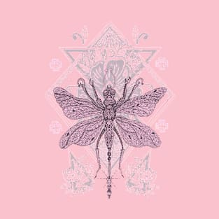 Pink Streco Dragonfly T-Shirt