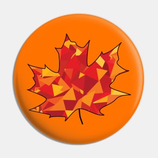 Geometric Maple Leaf Pin