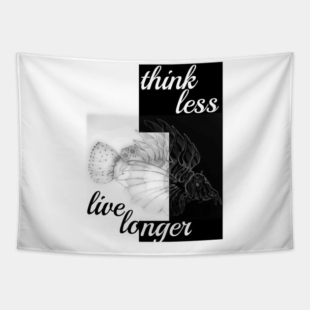 Lion fish quote Tapestry by Smriti_artwork