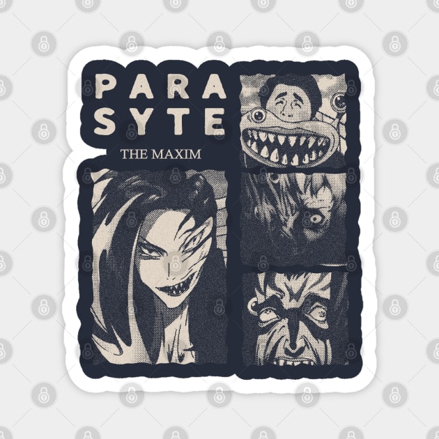 Parasyte The Maxim Gloomy Halftone Fanart Design Magnet by Gloomeeey