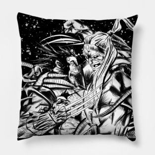 classic wolverine vs omega red Pillow