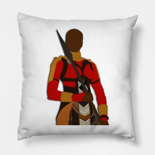 Okoye Dora Milaje Black panther Fan Art Sticker Pillow