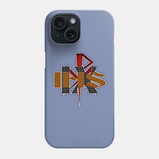 Christogram IHS, IX, Red Chi Rho Phone Case