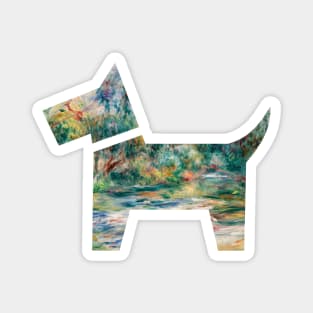 Dog Renoir Landscape, Paysage (1917) Magnet