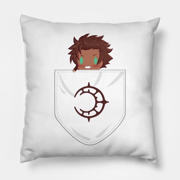 pocket Claude Pillow by Venomic_Ink