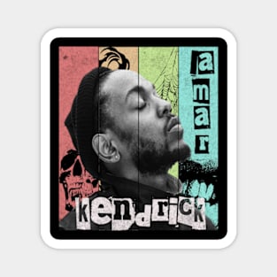 Retro Kendrick Lamar Magnet