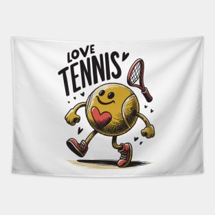 Love Tennis Tapestry