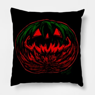 A Metal Halloween (red outline version) Pillow