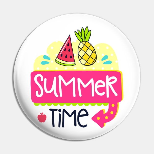 Summer Time Pin by P_design