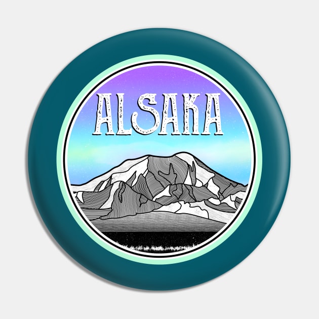 Alaska Mountains Pin by mailboxdisco