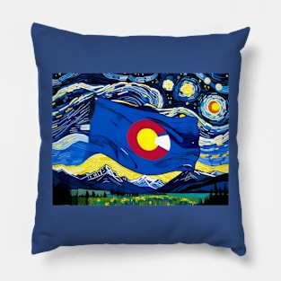 Colorado state flag Pillow