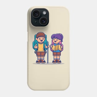 Cute Couple Travelling Together Phone Case