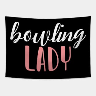 bowling lady - bowling girl Tapestry