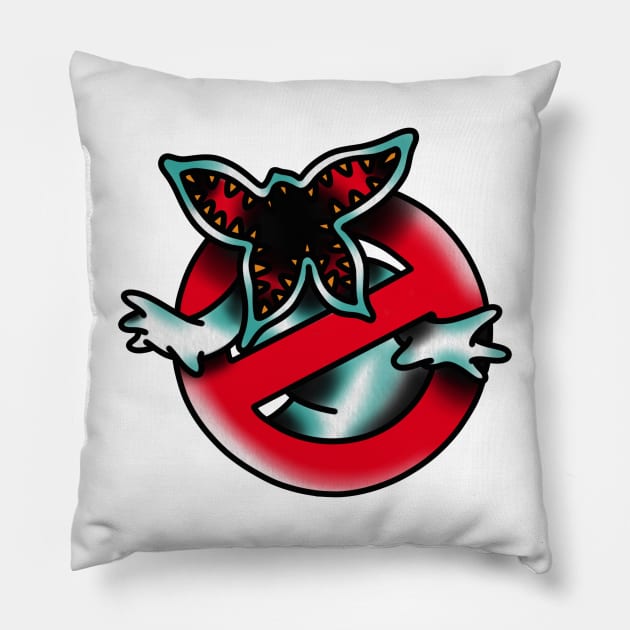 Traditional Demogorgon Tattoo Piece Pillow by radquoteshirts