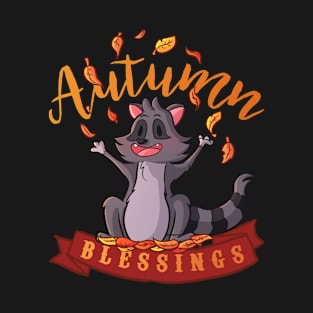 Raccoon autumn blessings T-Shirt