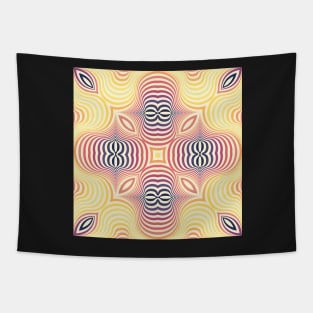 Optical illusion soft circles Tapestry