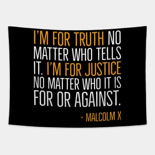 Black History, I'm For Truth, Malcolm X Quote, African American Tapestry