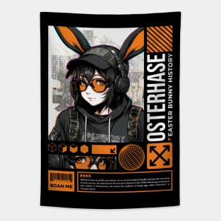 Osterhase Easter Bunny Girl Tapestry