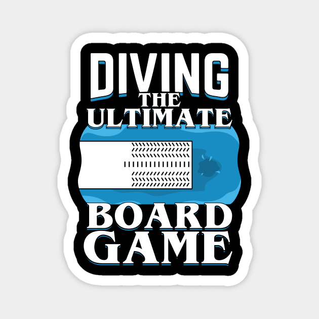 Springboard Diving Diver Gift Magnet by Dolde08