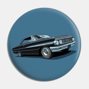 1964 Ford Galaxie 500 in raven black Pin