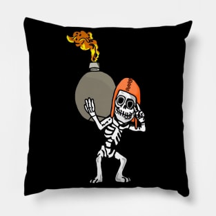 Skeleton Bomber Pillow