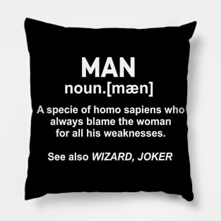 MAN Definition Design Pillow