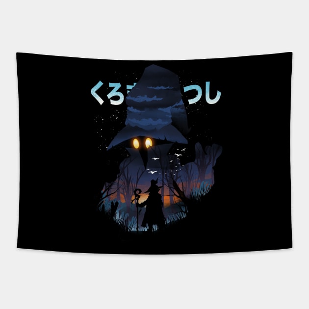 The Black Mage Tapestry by DANDINGEROZZ