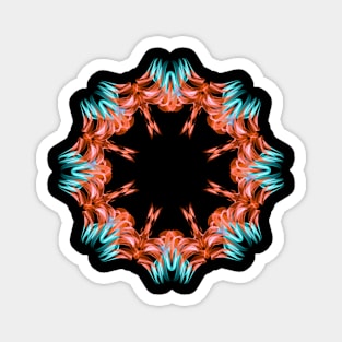 Red mandala Magnet