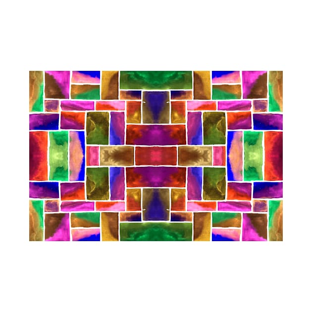Abstract Stained Glass Pattern by ZeichenbloQ
