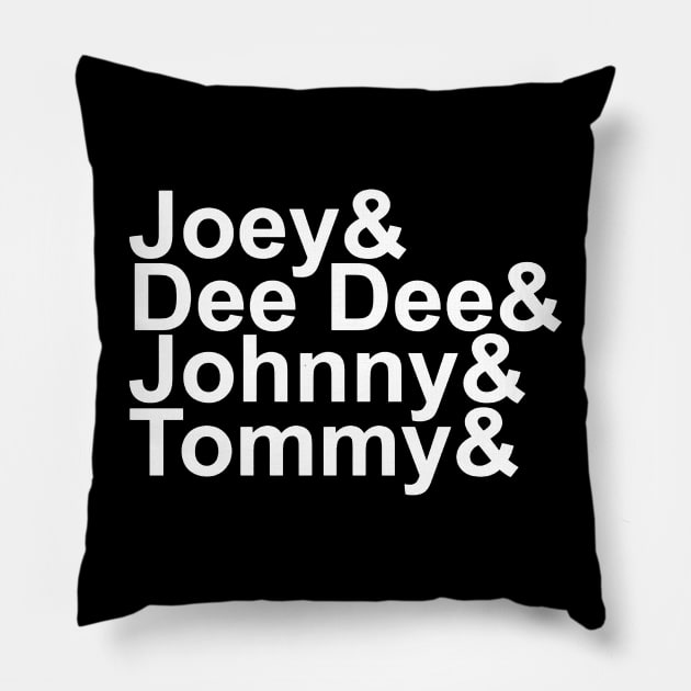 Joey& Dee Dee& Johnny& Tommy& Pillow by jnapoleon