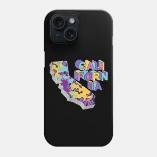 California State Map Art Phone Case