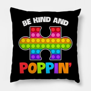 Be Kind and Popping Stress Relief Toy Autism Awareness Gift for Birthday, Mother's Day, Thanksgiving, Christmas Pillow