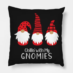 Chillin with my Gnomes for Christmas Pillow