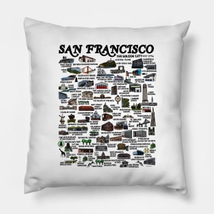 San Francisco Map Pillow