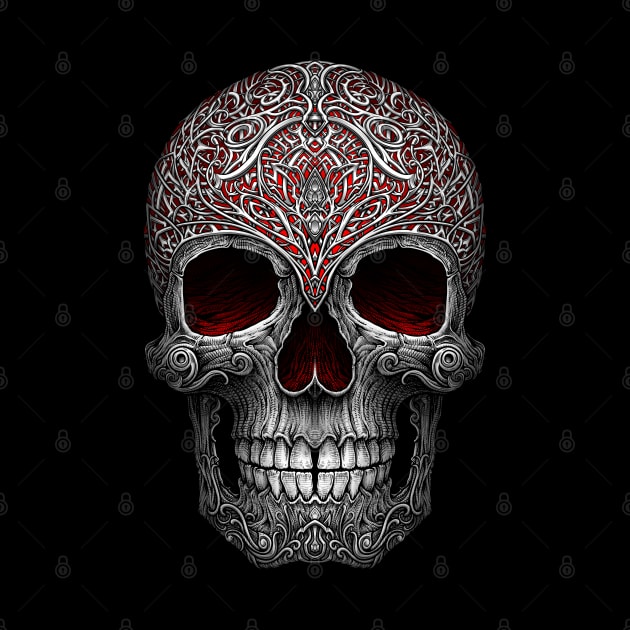 The Enigmatic Carved Skull by Winya