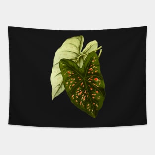 Caladium Freckles - botanical illustration Tapestry