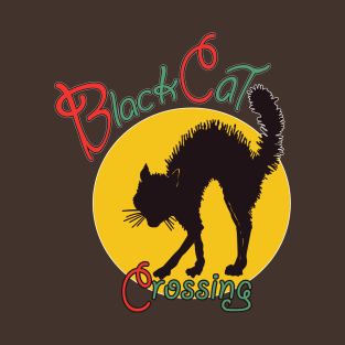 Black Cat Crossing T-Shirt