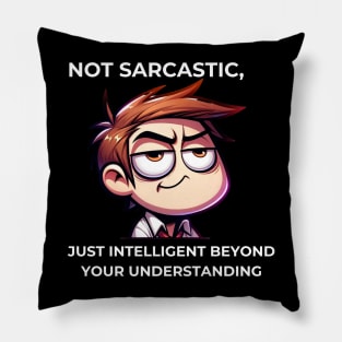 Funny Black Nerd: Sarcastic Sayings Pillow