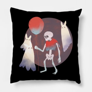 Skelly Balloon Time Pillow